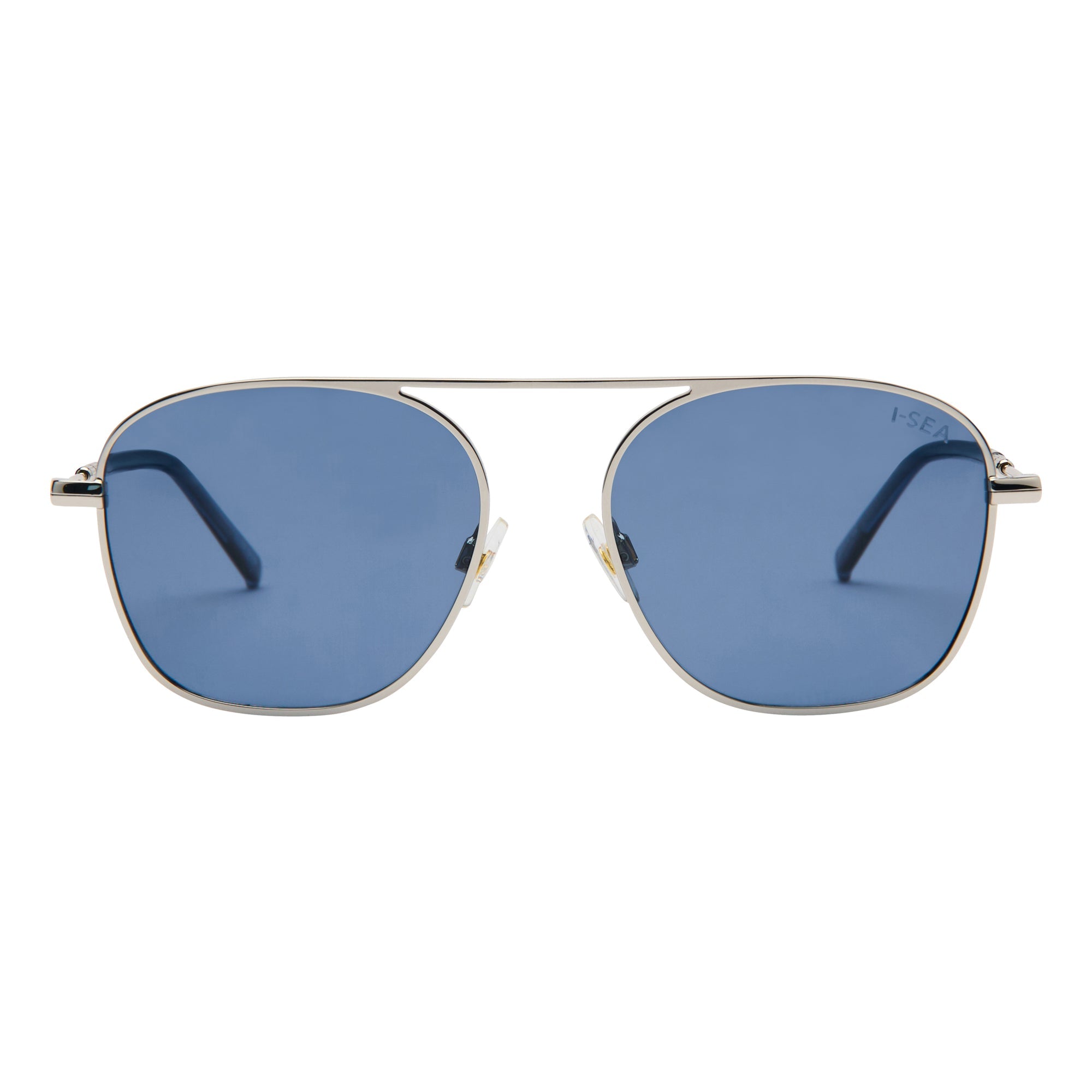SILVER / NAVY POLARIZED LENS
