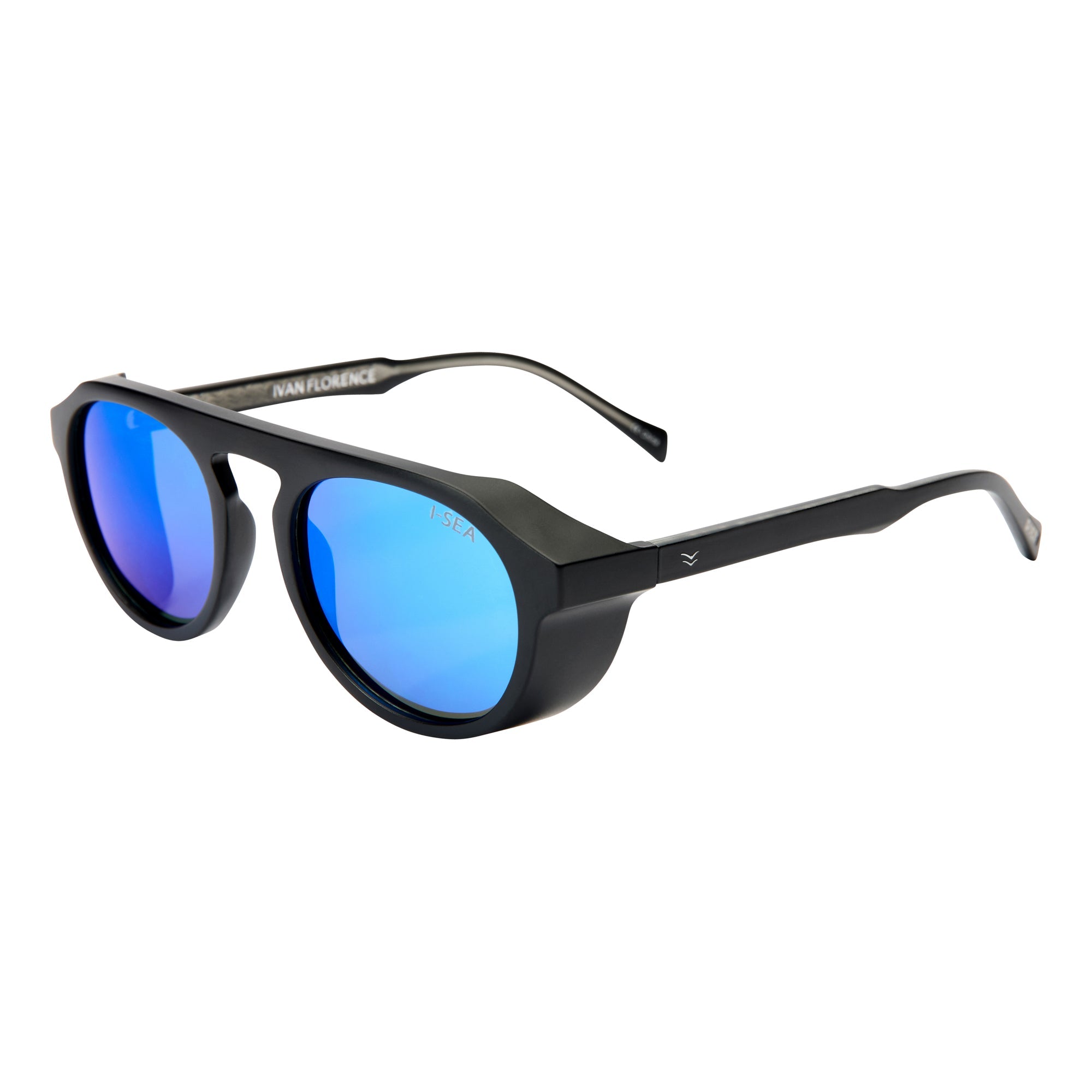 BLACK / BLUE MIRROR POLARIZED LENS