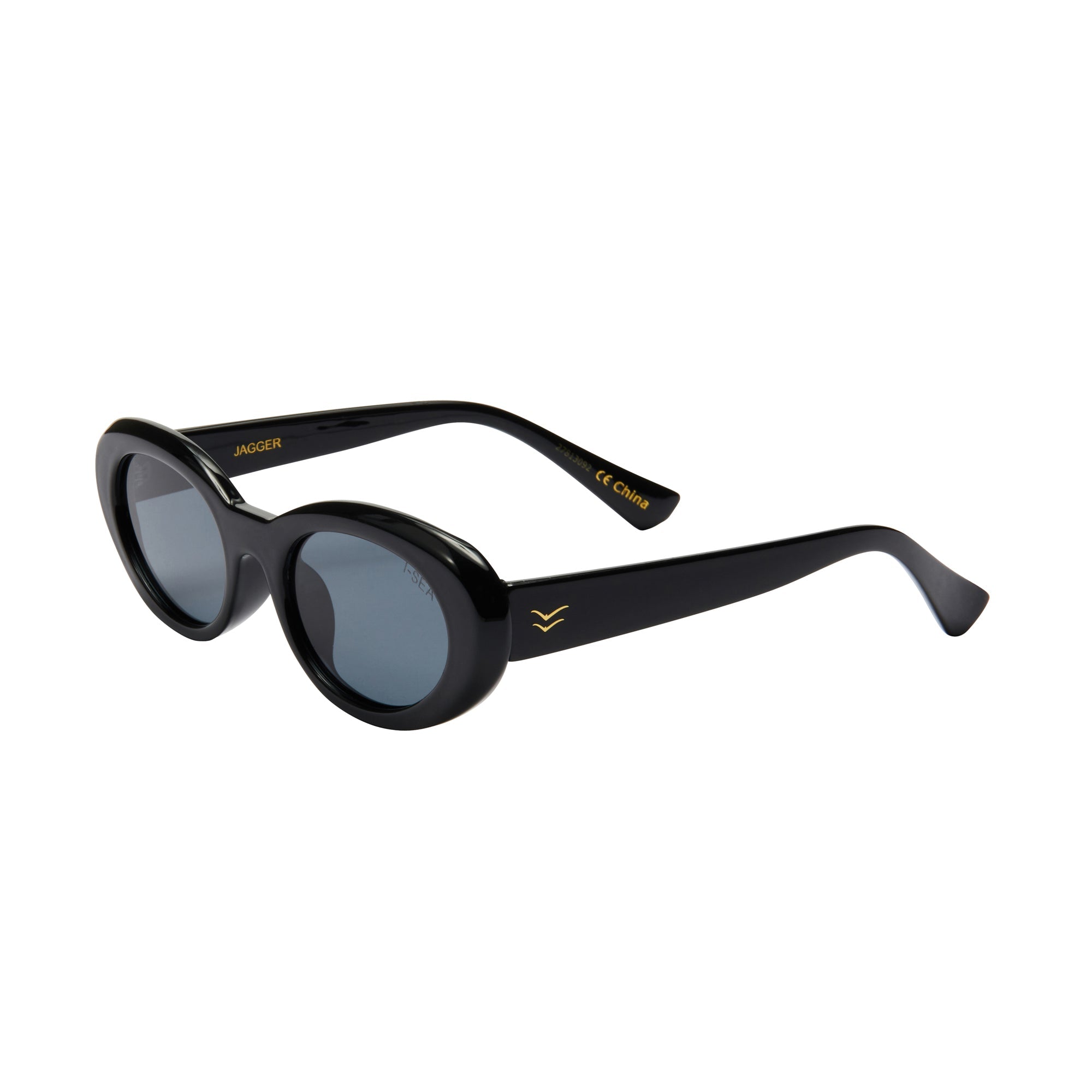 Black sunglasses with a brand logo on a white background.
ONYX / SMOKE POLARIZED LENS