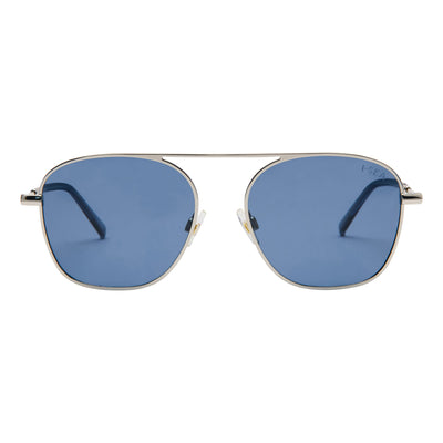 SILVER / NAVY POLARIZED LENS