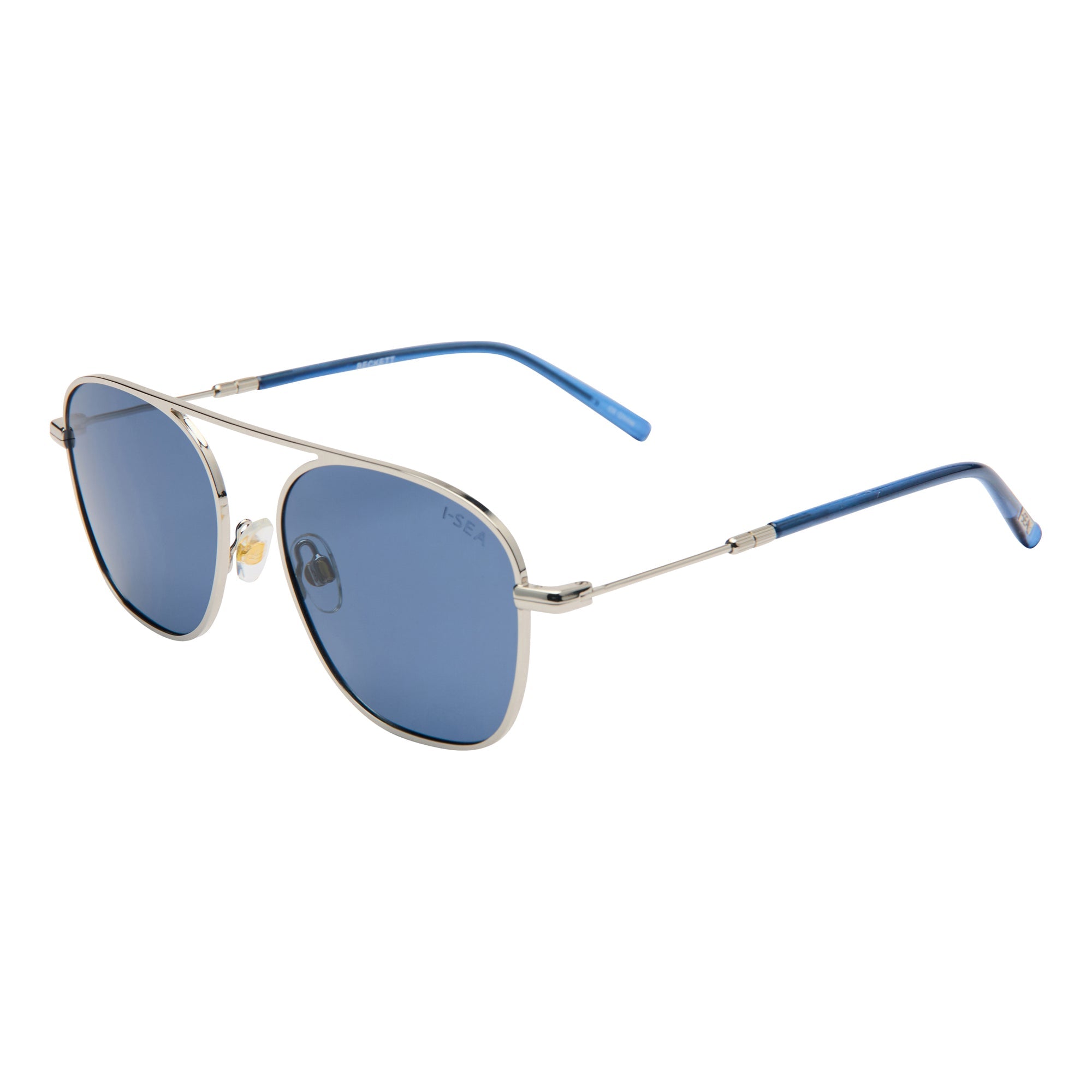 SILVER / NAVY POLARIZED LENS