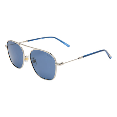 SILVER / NAVY POLARIZED LENS