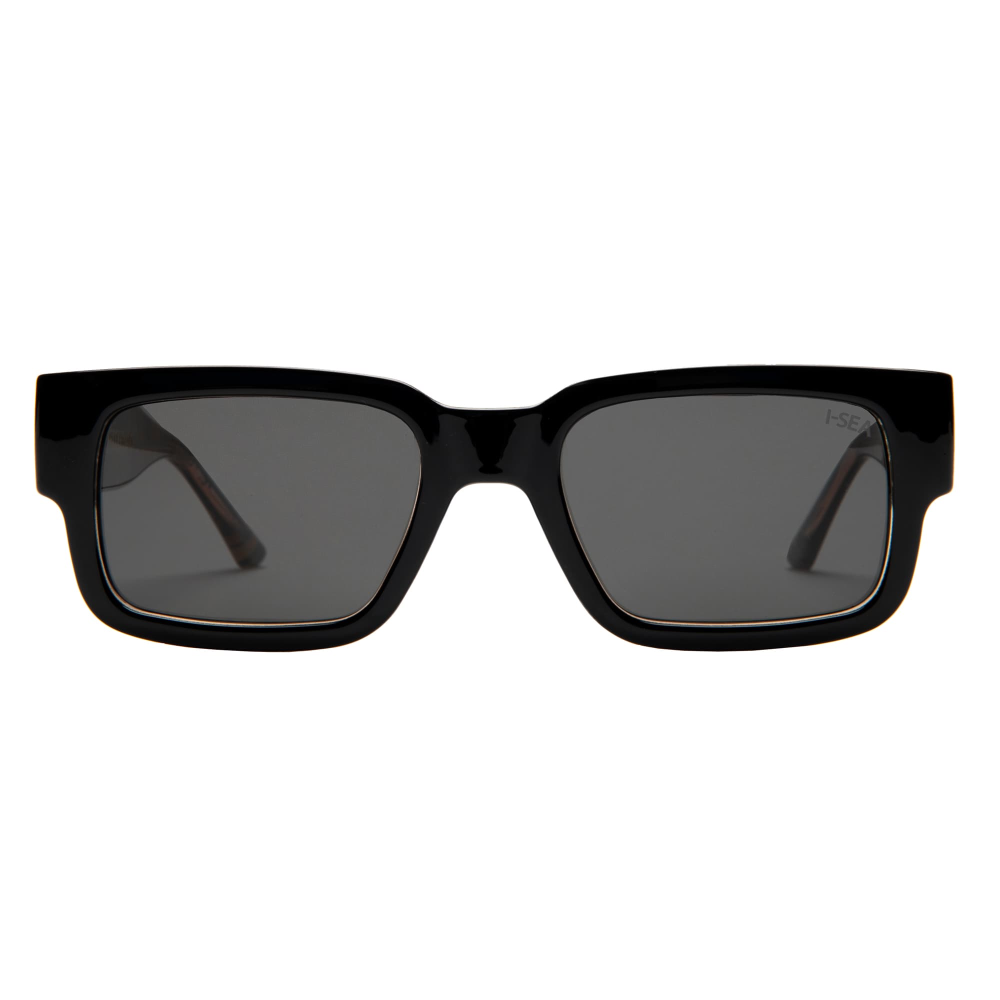 Black sunglasses with dark lenses on a white background.
TAHITI PRO / SMOKE POLARIZED LENS