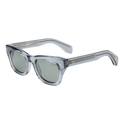Black sunglasses with a white background.
SLATE / GREEN POLARIZED LENS