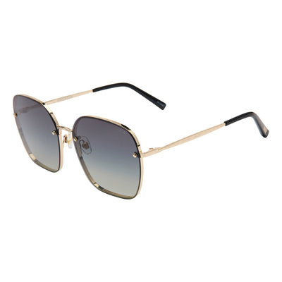 Gold-framed sunglasses with gradient lenses on a white background.
GOLD / SMOKE GRADIENT POLARIZED LENS