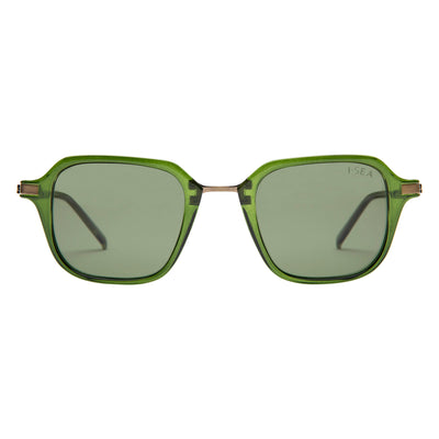 Green sunglasses with a white background. Color:
EMERALD / GREEN POLARIZED LENS