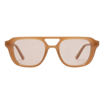 Brown sunglasses with a white background.
PROSECCO / MELON LENS
