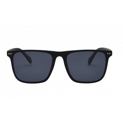Black sunglasses with dark lenses on a white background.
GREY / SMOKE POLARIZED LENS